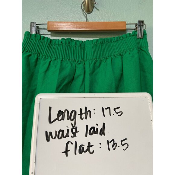 J Crew Women's Green Scalloped‎ Linen Mini Skirt Size 6 - Picture 7 of 7
